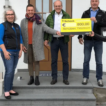 Spende von der Christian-Blattl-Schützenkompanie Fieberbrunn